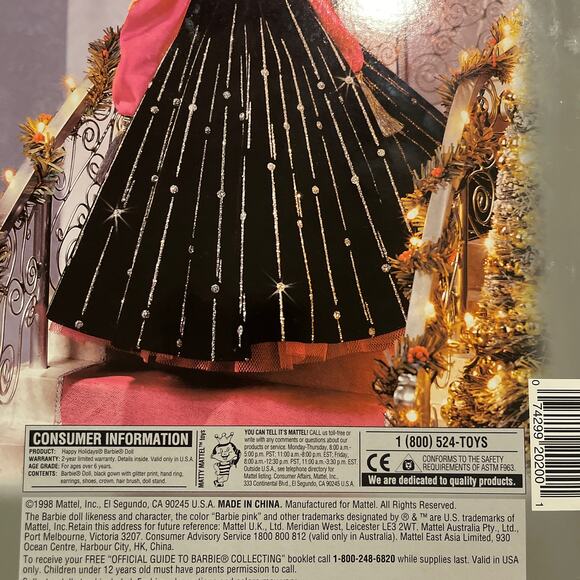 Holidays Christmas Special Edition 1998 Barbie Doll - Picture 4 of 7